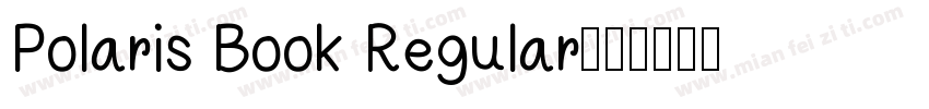 Polaris Book Regular字体转换